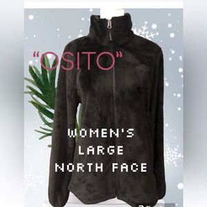 Women’s OZITO North Face Plush Fleece Jacket Size Large Zip Up EUC